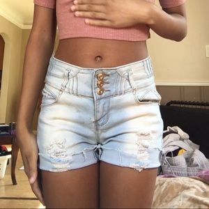 High waist shorts